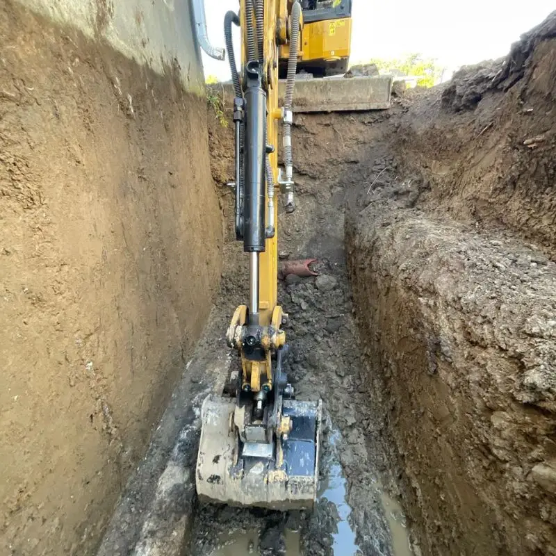 Drain français et fissure